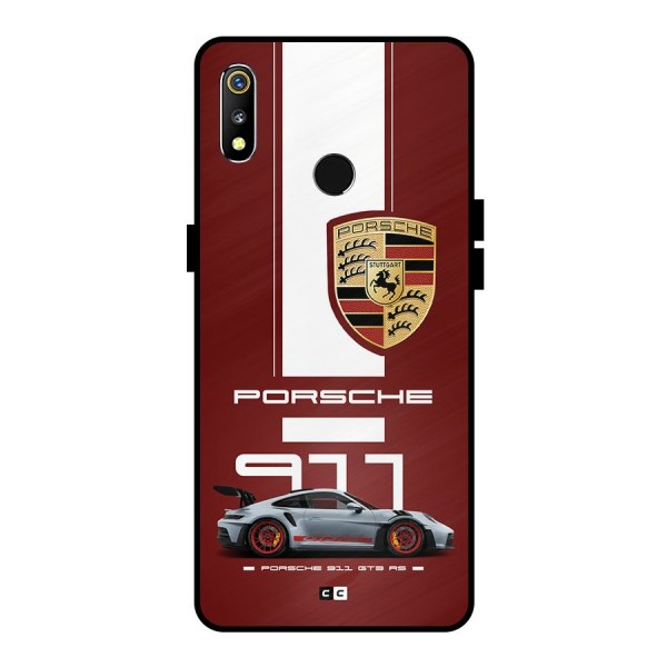 Luxe Supercar Metal Back Case for Realme 3