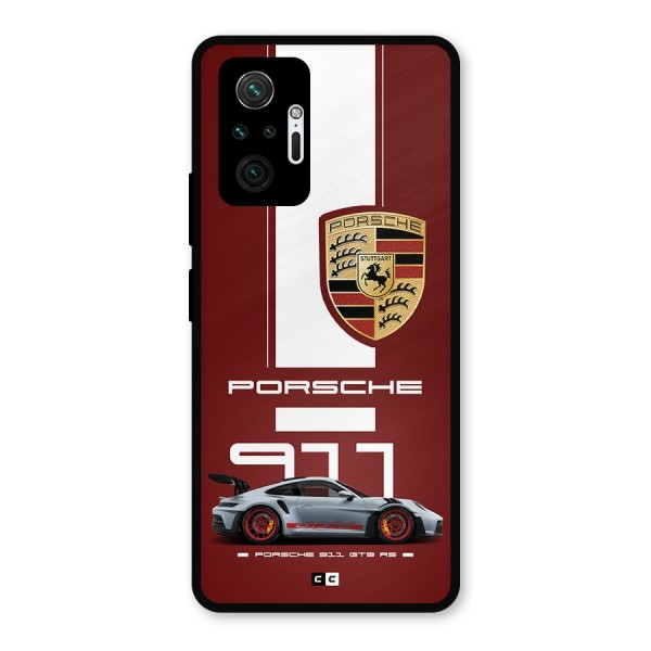 Luxe Supercar Metal Back Case for Redmi Note 10 Pro