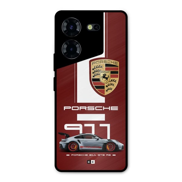 Luxe Supercar Metal Back Case for Tecno Pova 5 Pro 5G