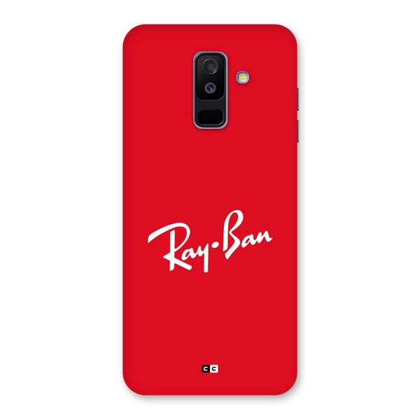 Luxury Red Back Case for Galaxy A6 Plus