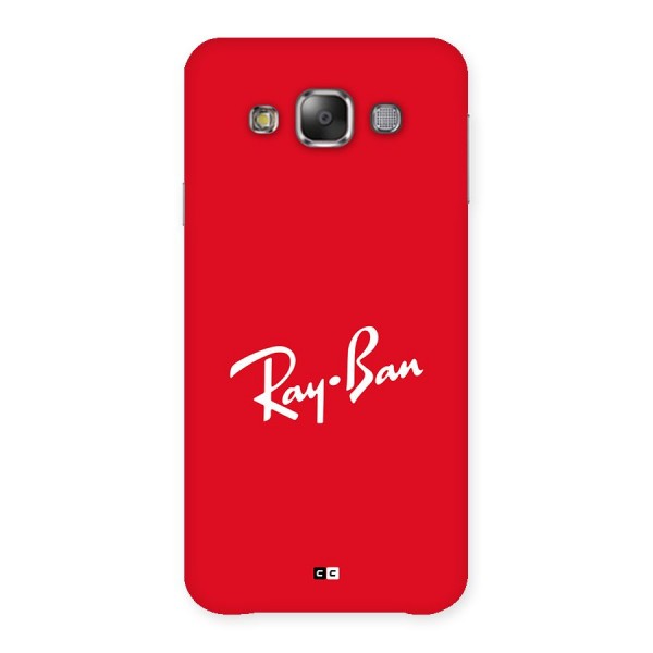 Luxury Red Back Case for Galaxy E7