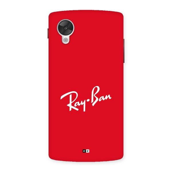 Luxury Red Back Case for Google Nexus 5