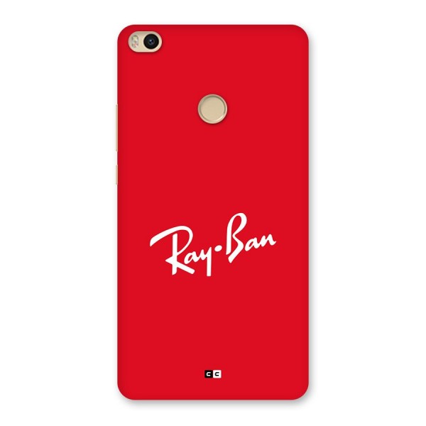Luxury Red Back Case for Mi Max 2