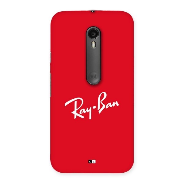 Luxury Red Back Case for Moto G3