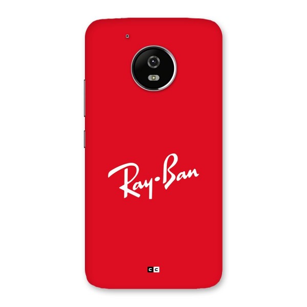 Luxury Red Back Case for Moto G5
