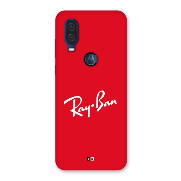 Luxury Red Back Case for Motorola One Vision