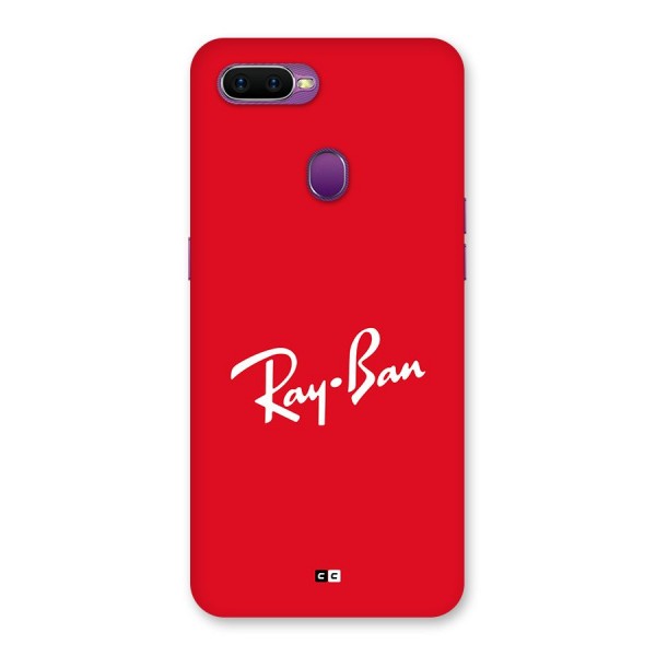 Luxury Red Back Case for Oppo F9