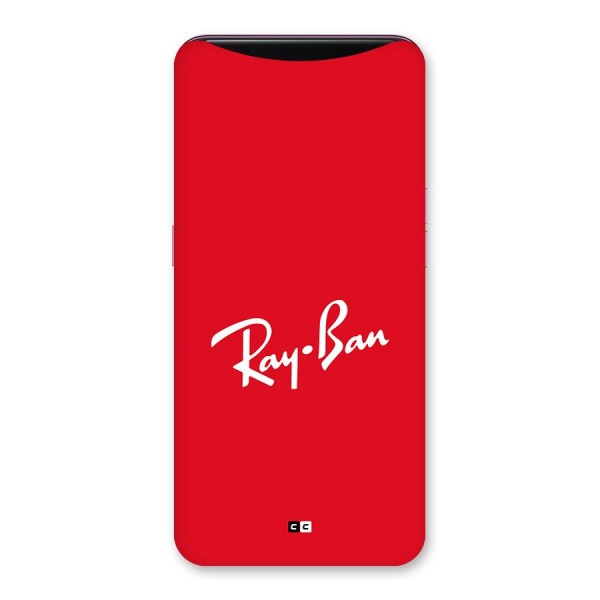 Luxury Red Back Case for Oppo Find X