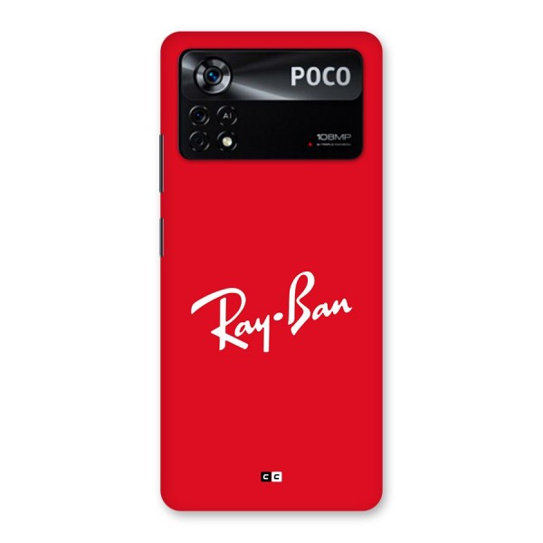 Luxury Red Back Case for Poco X4 Pro 5G