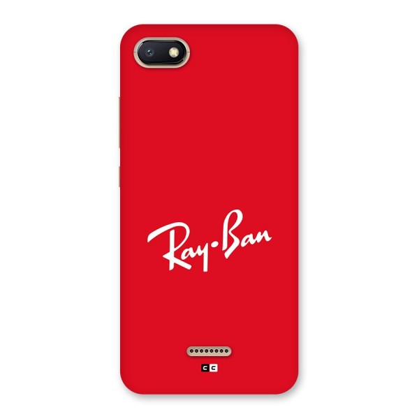 Luxury Red Back Case for Redmi 6A