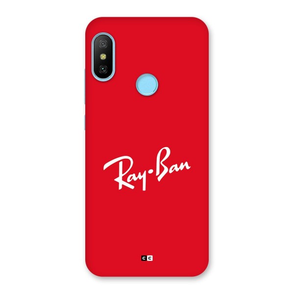 Luxury Red Back Case for Redmi 6 Pro