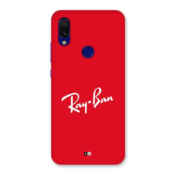 Luxury Red Back Case for Redmi 7