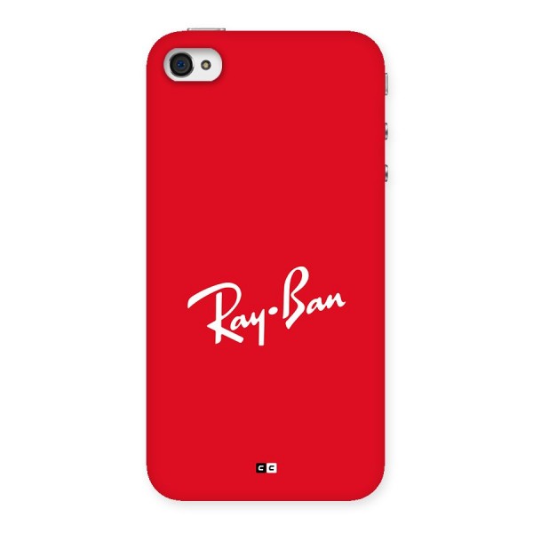Luxury Red Back Case for iPhone 4 4s
