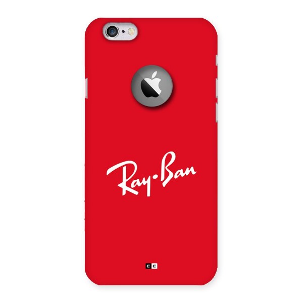 Luxury Red Back Case for iPhone 6 Logo Cut