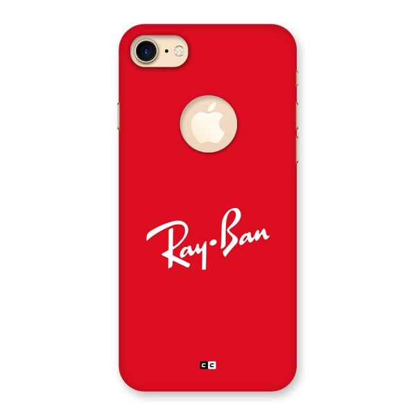 Luxury Red Back Case for iPhone 7 Logo Cut