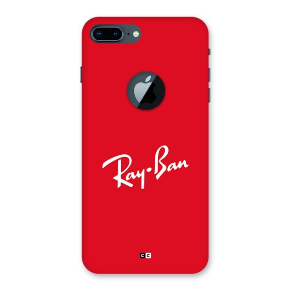 Luxury Red Back Case for iPhone 7 Plus Logo Cut