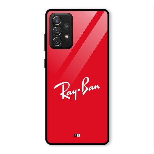 Luxury Red Glass Back Case for Galaxy A72