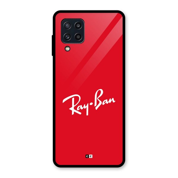 Luxury Red Glass Back Case for Galaxy M32