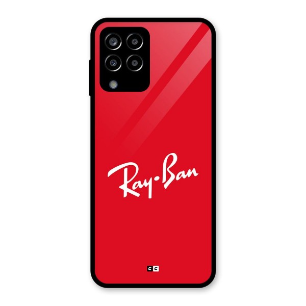 Luxury Red Glass Back Case for Galaxy M33