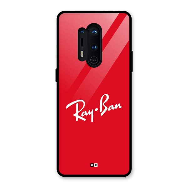 Luxury Red Glass Back Case for OnePlus 8 Pro
