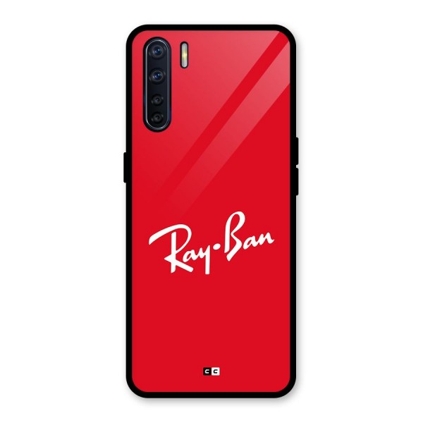 Luxury Red Glass Back Case for Oppo F15