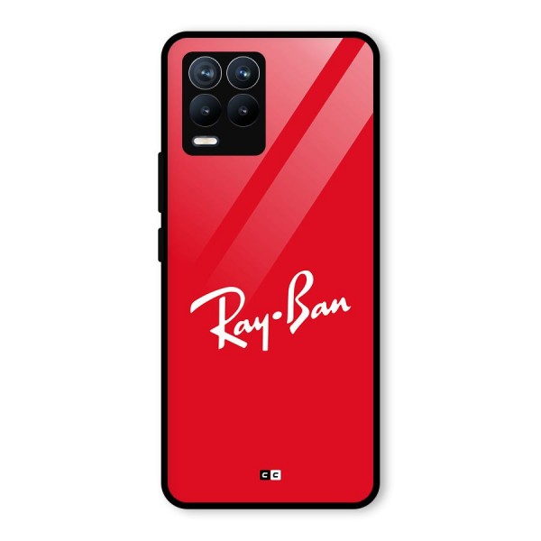 Luxury Red Glass Back Case for Realme 8 Pro