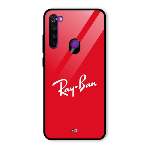 Luxury Red Glass Back Case for Redmi Note 8