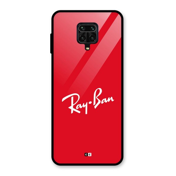 Luxury Red Glass Back Case for Redmi Note 9 Pro Max