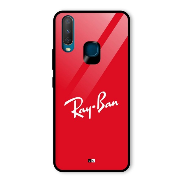 Luxury Red Glass Back Case for Vivo Y15