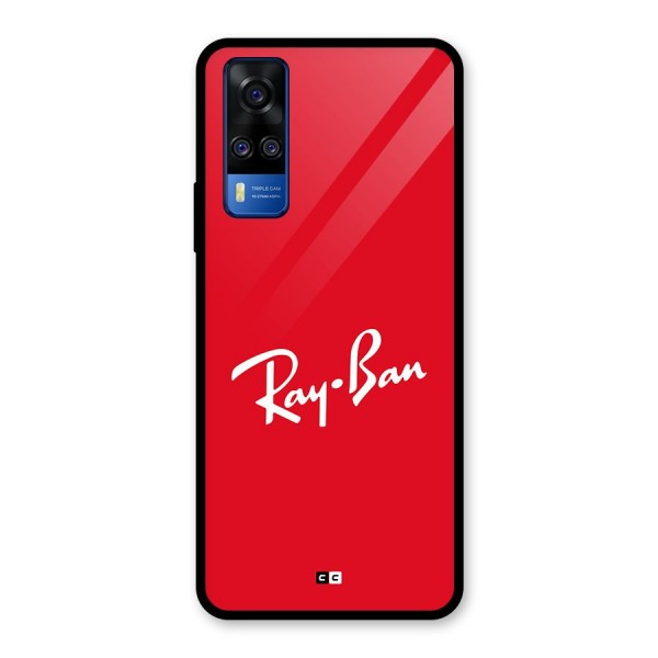 Luxury Red Glass Back Case for Vivo Y31