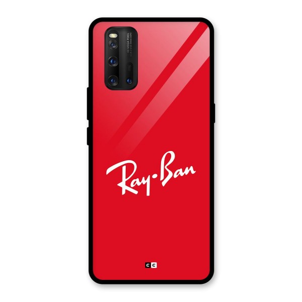 Luxury Red Glass Back Case for Vivo iQOO 3