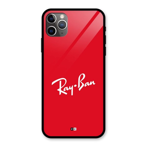 Luxury Red Glass Back Case for iPhone 11 Pro Max