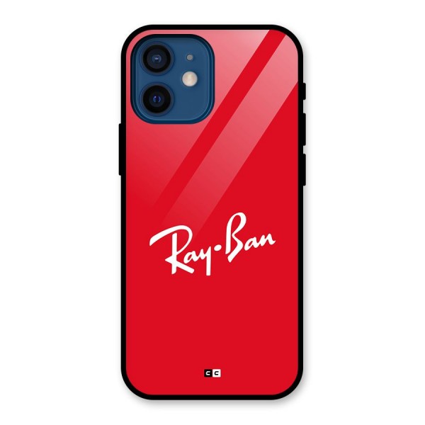 Luxury Red Glass Back Case for iPhone 12 Mini