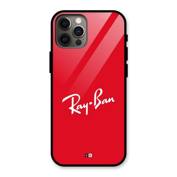 Luxury Red Glass Back Case for iPhone 12 Pro