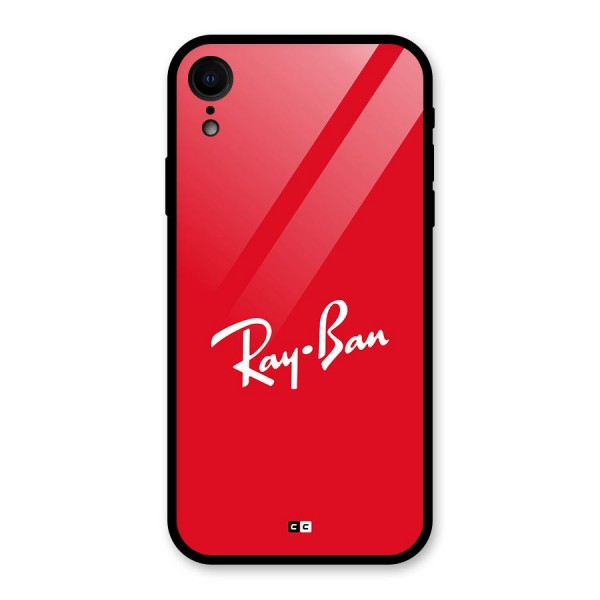Luxury Red Glass Back Case for iPhone XR