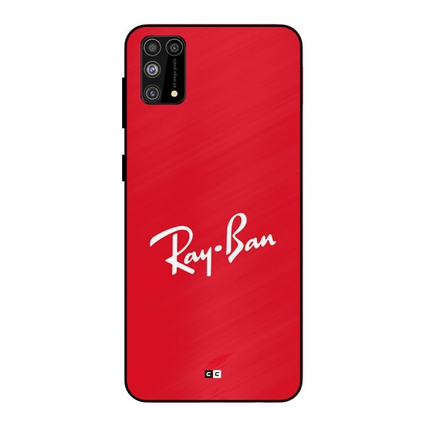 Luxury Red Metal Back Case for Galaxy M31