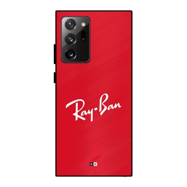 Luxury Red Metal Back Case for Galaxy Note 20 Ultra