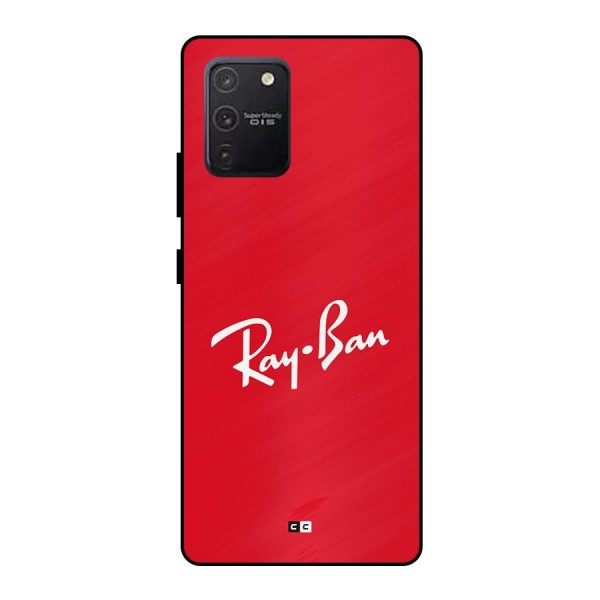 Luxury Red Metal Back Case for Galaxy S10 Lite