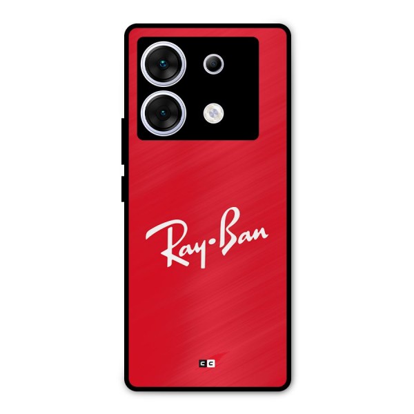 Luxury Red Metal Back Case for Infinix Zero 30 5G