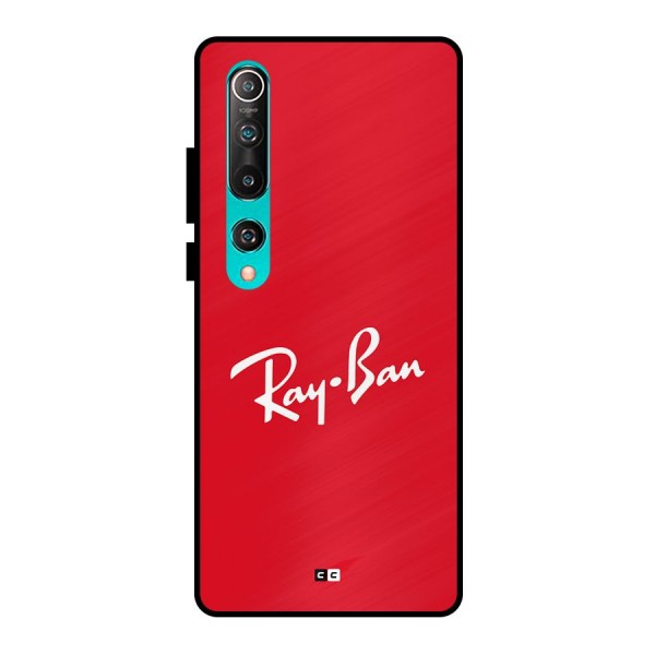 Luxury Red Metal Back Case for Mi 10