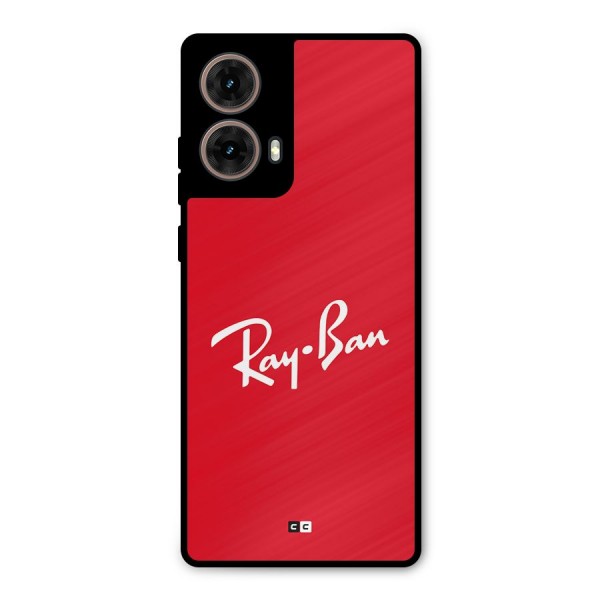 Luxury Red Metal Back Case for Moto G85