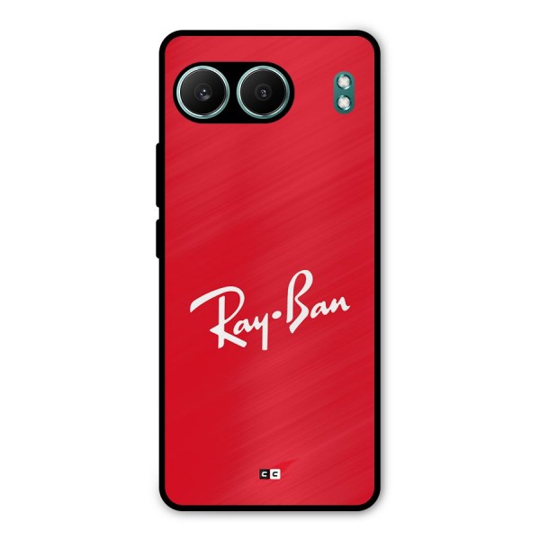 Luxury Red Metal Back Case for OnePlus Nord 4