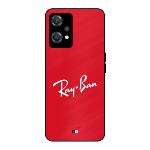 Luxury Red Metal Back Case for OnePlus Nord CE 2 Lite 5G