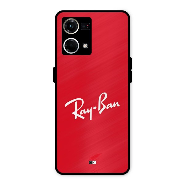 Luxury Red Metal Back Case for Oppo F21s Pro 4G