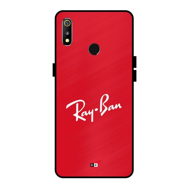Luxury Red Metal Back Case for Realme 3