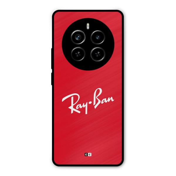 Luxury Red Metal Back Case for Realme P1 Pro