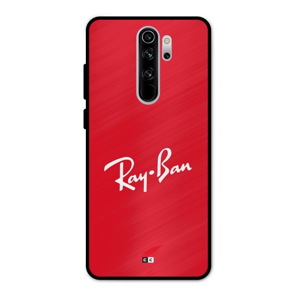 Luxury Red Metal Back Case for Redmi Note 8 Pro