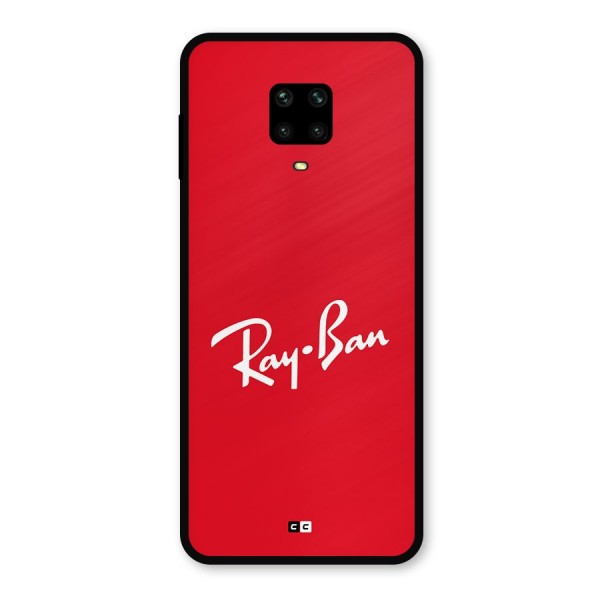 Luxury Red Metal Back Case for Redmi Note 9 Pro Max