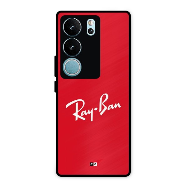 Luxury Red Metal Back Case for Vivo V29