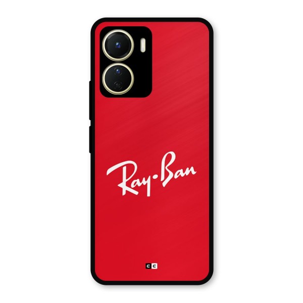 Luxury Red Metal Back Case for Vivo Y16